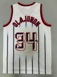 NBA 34 Olajuwon Rockets 1996-97 Maillot Retro blanc